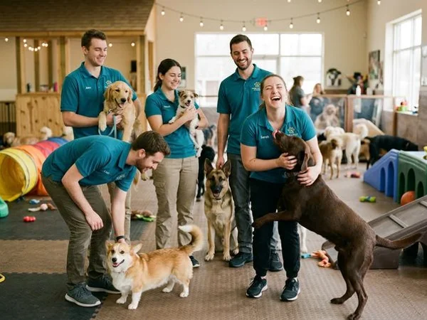 The Dog Daycare Durham team