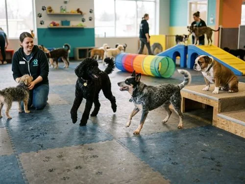 Indoor play area at Dog Daycare Durham